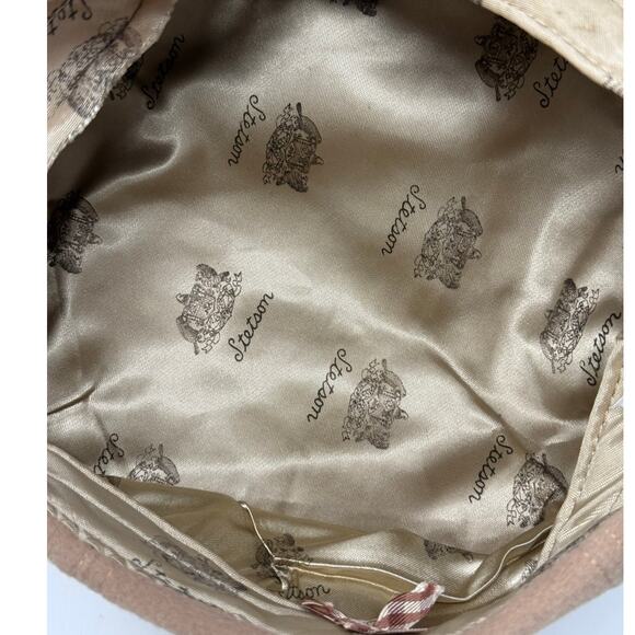 Vintage Stetson Wool Newsboy Hat Men’s Medium Tan Snap Bill Classic Style - Picture 8 of 10